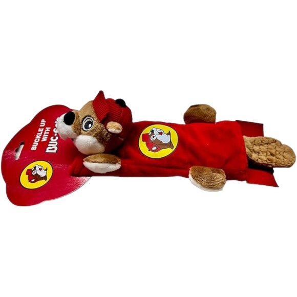 NEW / Plush Seat Belt Cover with Bucee's Beaver Shoulder Pad for Car Seatbelt - Picture 5 of 5